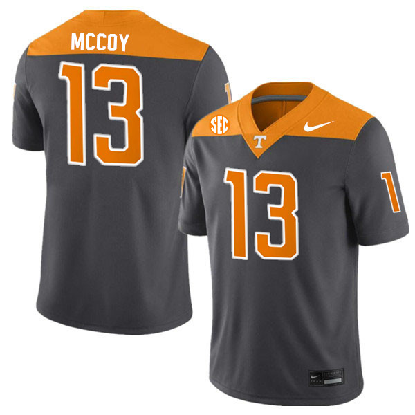 Men #13 Jermod McCoy Tennessee Volunteers College Football Jerseys Stitched-Anthracite